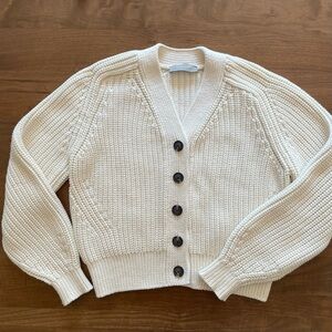 Everlane texture cotton cardigan canvas size M